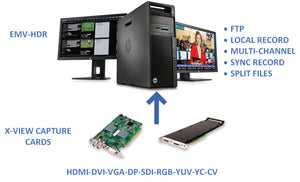 EMV-HDR Multichannel Video Recording Software